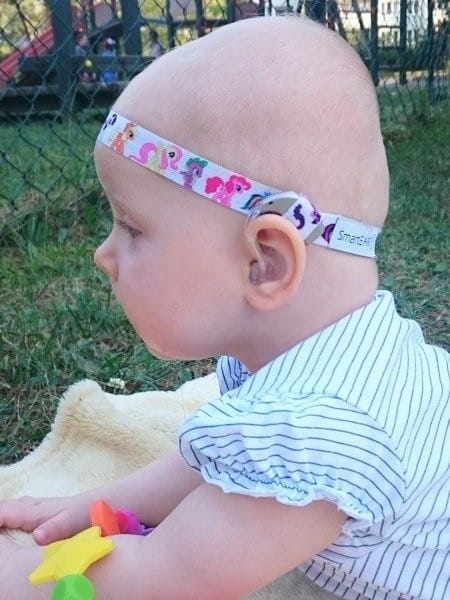 Opaska EasyFlex do apratów słuchowych i/lub procesorów mowy - chabrowy