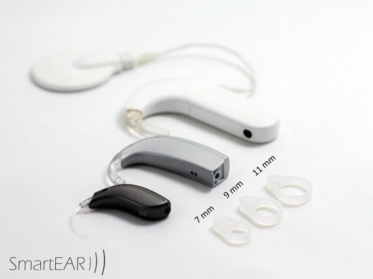 Zawieszka na jeden procesor mowy lub aparat słuchowy - biała