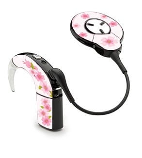 Skórka na procesor Cochlear NUCLEUS 7 - kwiatki