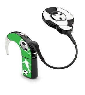 Skórka na procesor Cochlear NUCLEUS 7 - piłka
