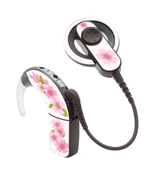 Skórka na procesor Cochlear NUCLEUS 6 - kwiatki