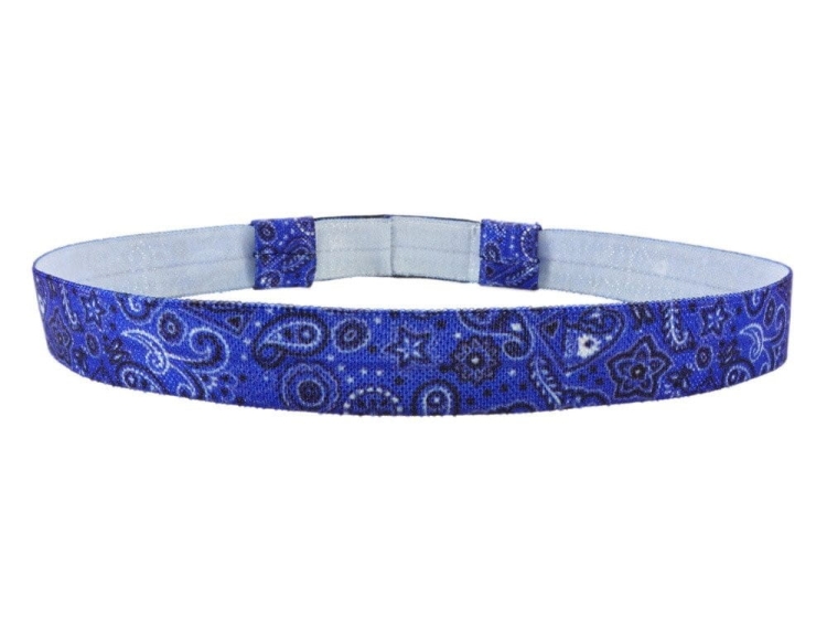 Opaska EasyFlex do apratów słuchowych i/lub procesorów mowy - niebieska wzorki