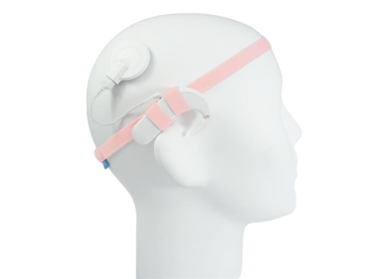 Opaska EasyFlex ULTRA do aparatów słuchowych / implantów - łososiowy