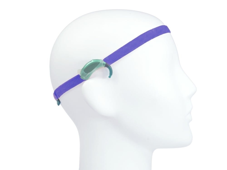 Opaska EasyFlex ULTRA do aparatów słuchowych / implantów - niebieski