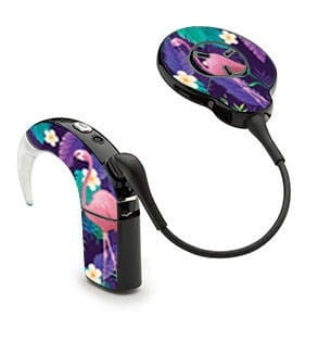 Skórka / naklejki na procesor mowy Cochlear NUCLEUS 7 - flaming