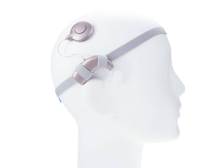 Opaska EasyFlex ULTRA do aparatów słuchowych / implantów -  szara