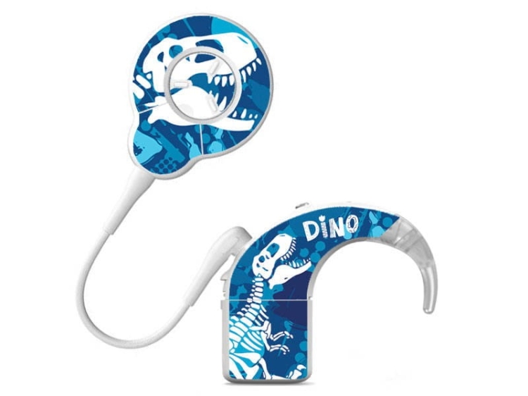 Skórka / naklejki na procesor mowy Cochlear NUCLEUS 8 - dino