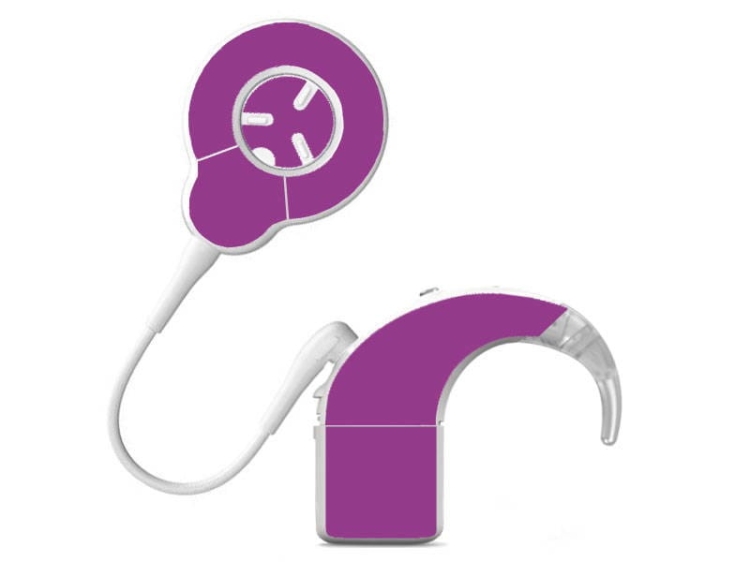 Skórka / naklejki na procesor Cochlear NUCLEUS 8 - fioletowy