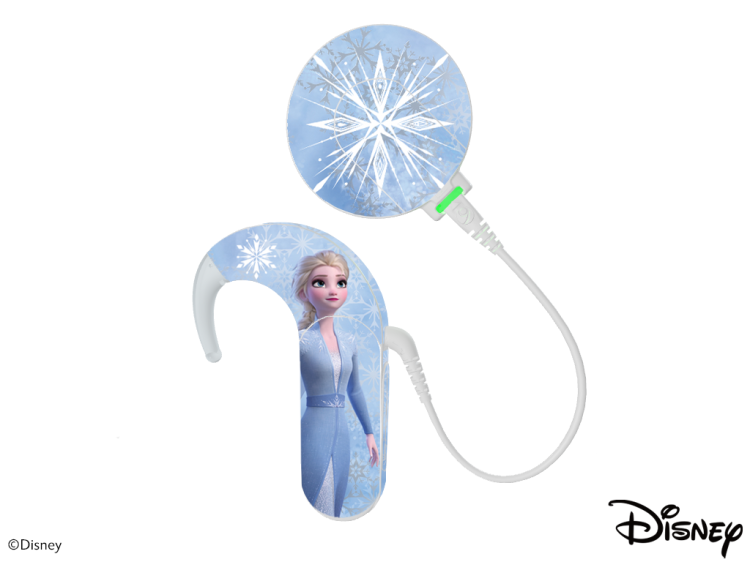 Skórka / naklejki na procesor mowy MED-EL Sonnet 1 / 2 - Disney Frozen - Elsa