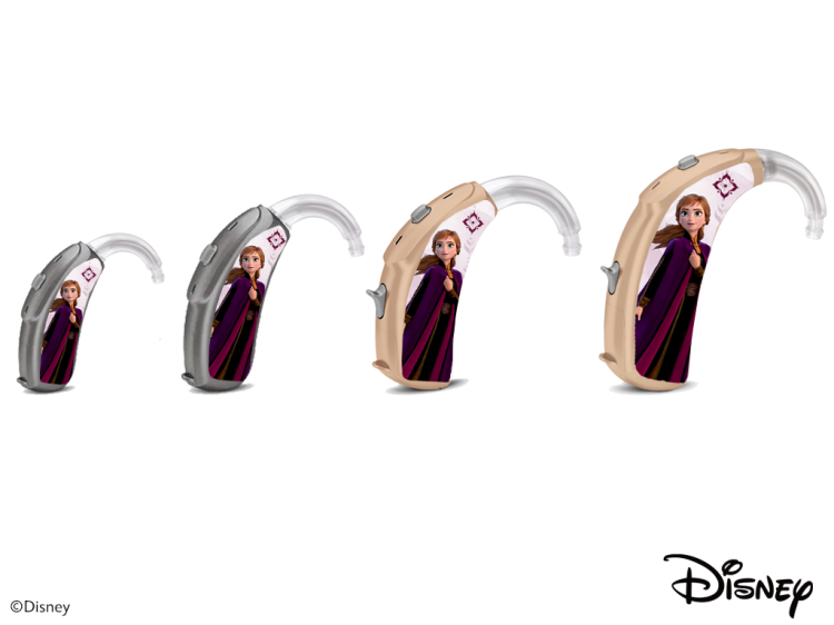 Skórki / naklejki na aparaty słuchowe - Disney Frozen - Anna