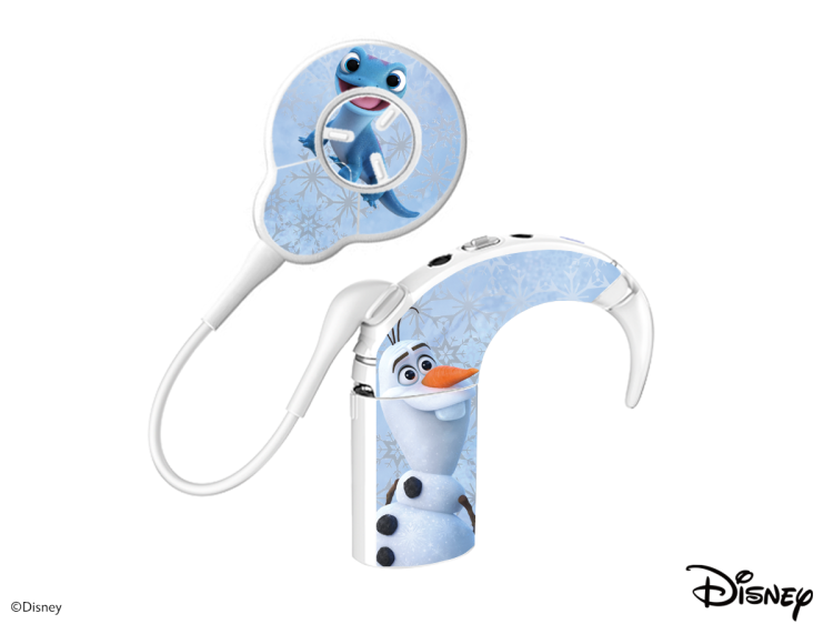 Skórka / naklejki na procesor mowy Cochlear NUCLEUS 7 - Disney Frozen - Olaf
