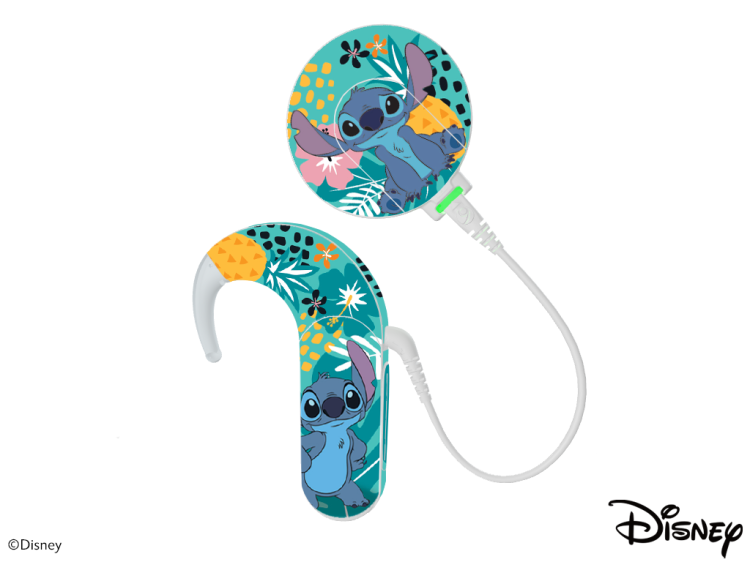 Skórka / naklejki na procesor mowy MED-EL Sonnet 1 / 2 - Disney Lilo&Stitch - Stitch