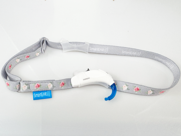 Opaska EasyFlex ULTRA do aparatów słuchowych / implantów -  róże