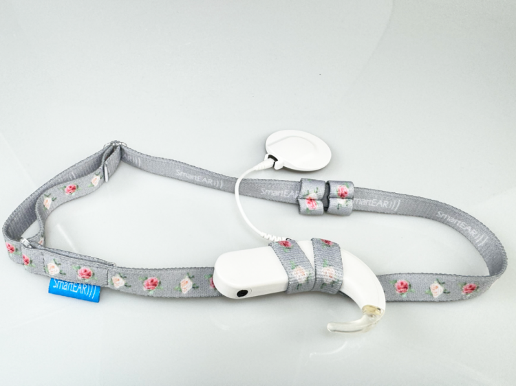 Opaska EasyFlex ULTRA do aparatów słuchowych / implantów -  róże