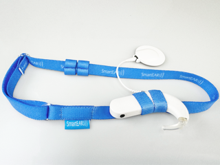 Opaska EasyFlex ULTRA do aparatów słuchowych / implantów -  lazurowy