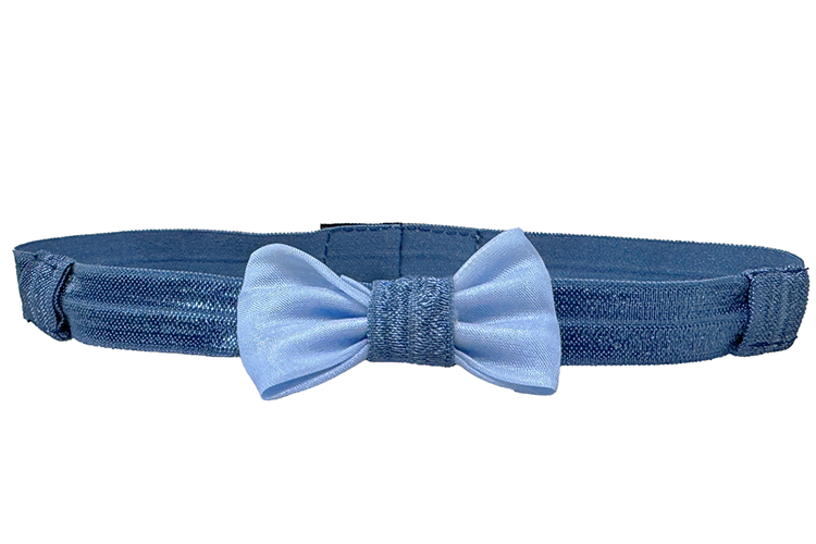 EasyFlex GIRL do aparatów słuchowych i/lub procesorów mowy z kokardką - niebieska