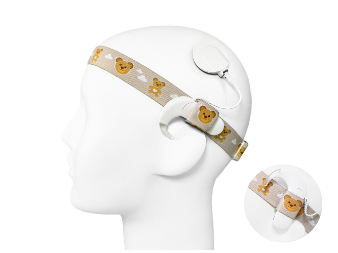 Opaska EasyFlex PRO light do procesorów mowy / implantów - miś