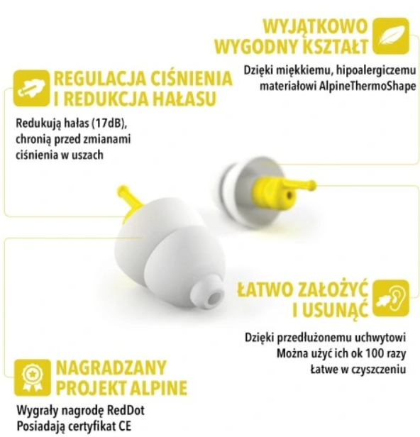 ALPINE FlyFit® ochronniki słuchu FONETIKA