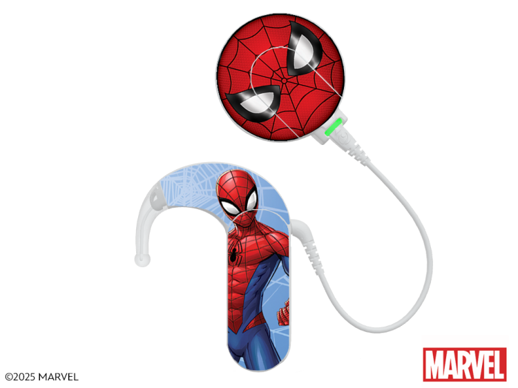 Skórka / naklejki na procesor mowy MED-EL Sonnet 3 - Marvel Spider-Man