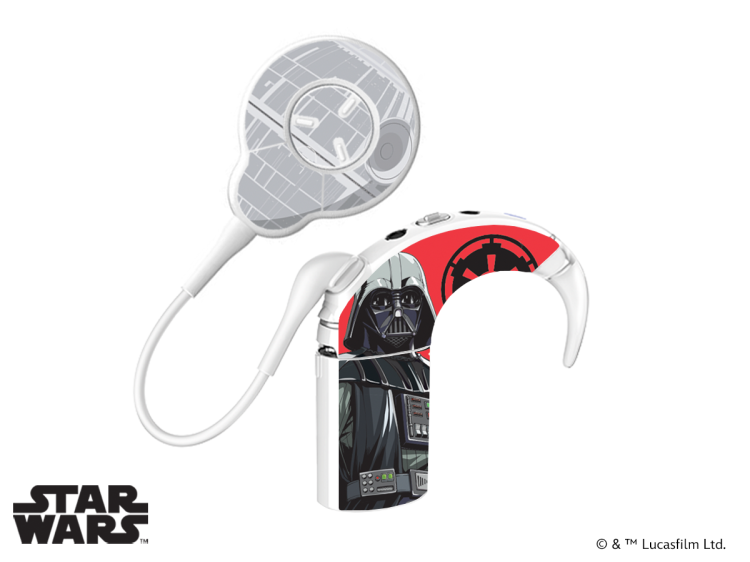 Skórka / naklejki na procesor mowy Cochlear NUCLEUS 7 - Lucasfilm Star Wars - Darth Vader