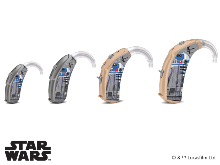 Skórki / naklejki na aparaty słuchowe - Lucasfilm Star Wars - R2D2