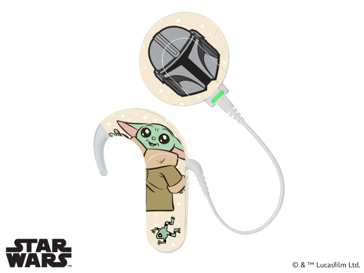 Skórka / naklejki na procesor mowy MED-EL Sonnet 1 / 2 - Lucasfilm Star Wars - Grogu