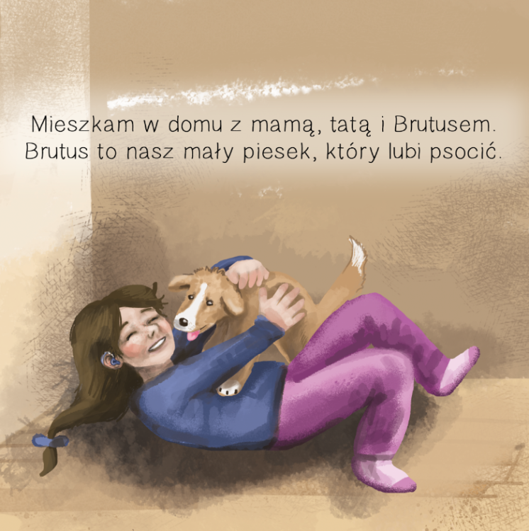 Książeczka dla dzieci  z niedosłuchem `Świat Ślimaczka`