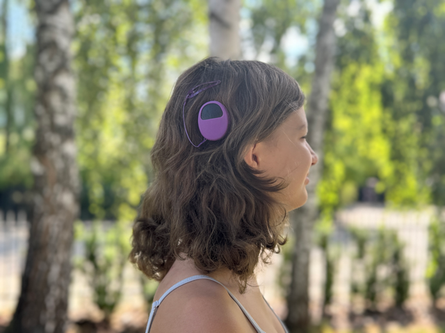 Silikonowe etui ochronne V2 na procesor MED-EL Rondo 3 - fioletowy