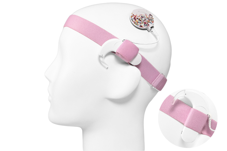Opaska EasyFlex PRO light do procesorów mowy / implantów - rożowa