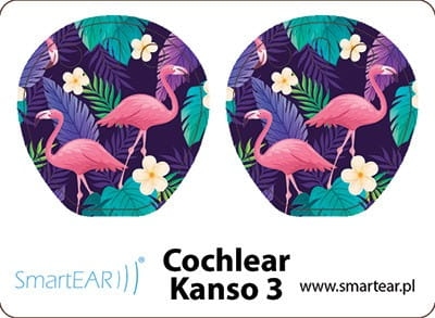 Skórki na procesor Cochlear Kanso 3 - flaming