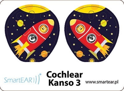 Skórki na procesor Cochlear Kanso 3 - rakieta