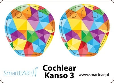 Skórki na procesor Cochlear Kanso 3 - tęcza