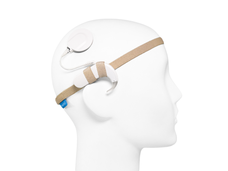 Opaska EasyFlex ULTRA do aparatów słuchowych / implantów -  beżowa