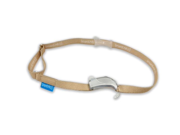 Opaska EasyFlex ULTRA do aparatów słuchowych / implantów -  beżowa