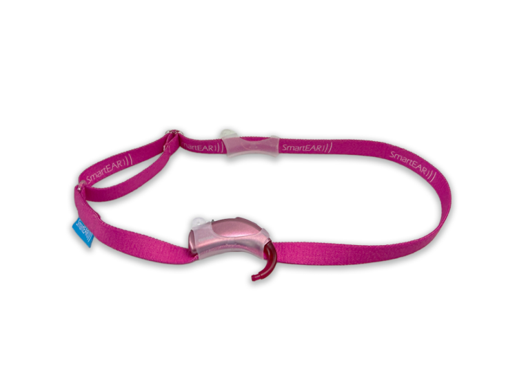 Opaska EasyFlex ULTRA do aparatów słuchowych / implantów -  różowa