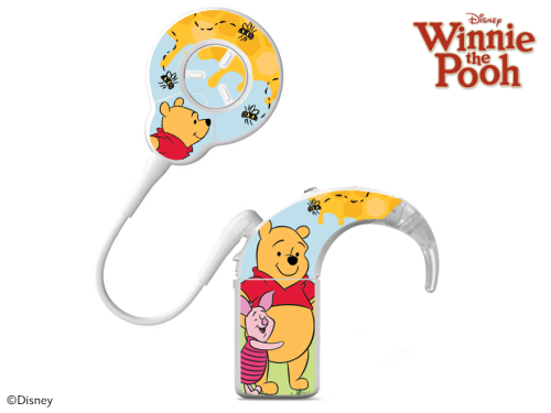 Skórka / naklejki na procesor mowy Cochlear NUCLEUS 8 - Disney Kubuś Puchatek