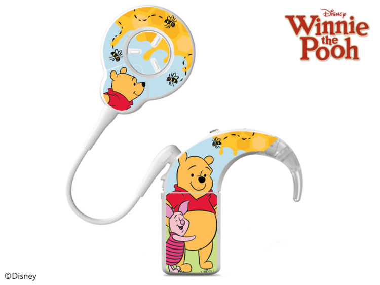 Skórka / naklejki na procesor mowy Cochlear NUCLEUS 8 - Disney Kubuś Puchatek