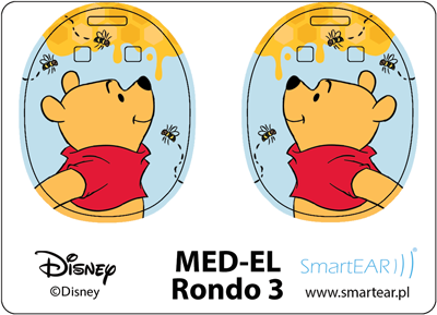 Skórka na procesor MED-EL Rondo 3 - Disney Kubuś Puchatek