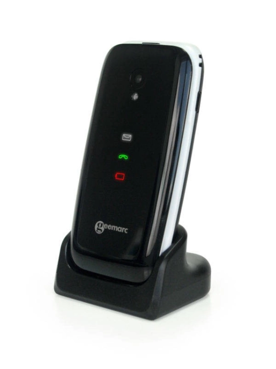 Telefon komórkowy z klapką dla seniora / niedosłyszącego Geemarc CL8700 (składany)