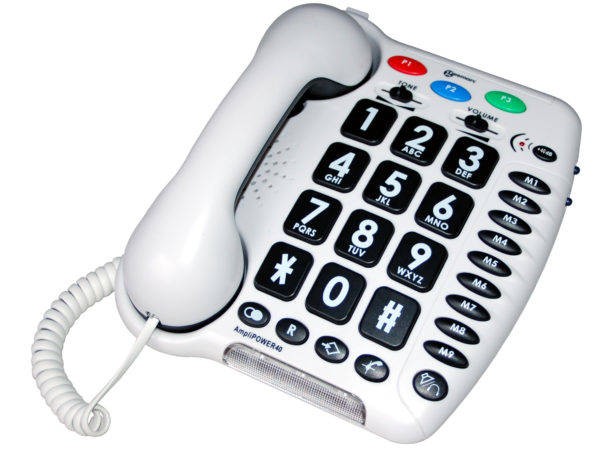 Przewodowy telefon stacjonarny dla niedosłyszących Geemarc Amplipower40