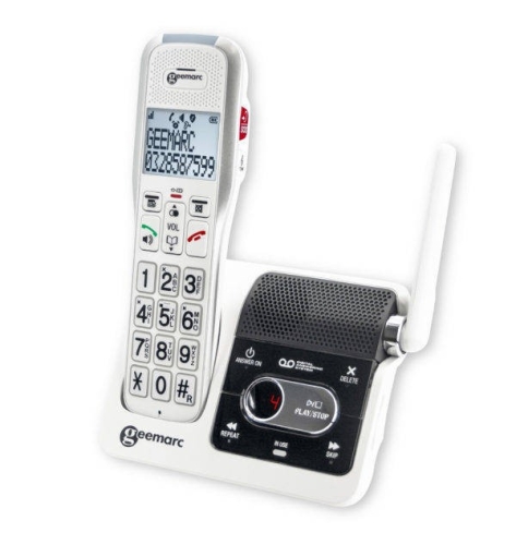 Bezprzewodowy telefon stacjonarny dla niedosłyszących Geemarc AmpliDect595 U.L.E