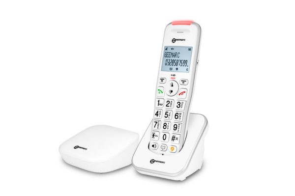 Geemarc Liberty 200 – wzmocniony stacjonarny telefon bezprzewodowy dla seniora i osób niedosłyszących