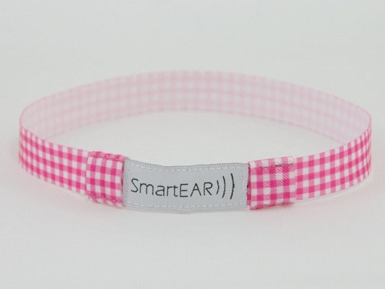 Opaska EasyFlex do apratów słuchowych i/lub procesorów mowy - kratka róż